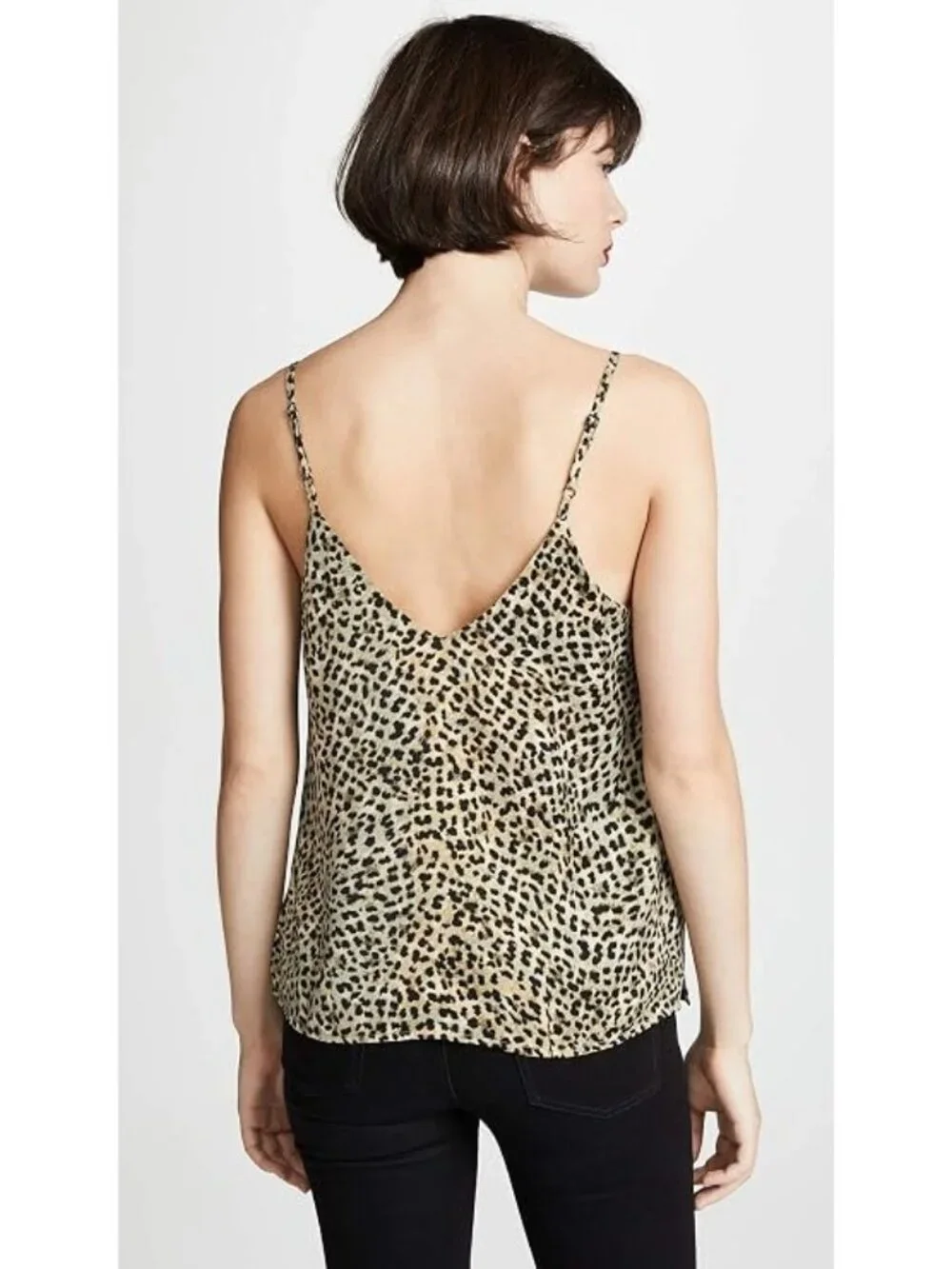 Cupcakes And Cashmere Jordane Cami Top Small Leopard Print Sleeveless Camisole